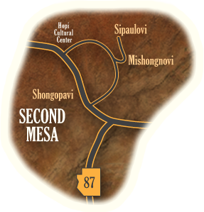second mesa map